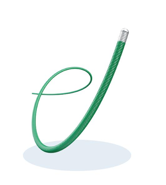 Провідник FirstWire 0.035″ (0,89 mm (мм)), 180 cm (см), J-подібний (3 mm (мм)), фіксована серцевина провідника, стандартний